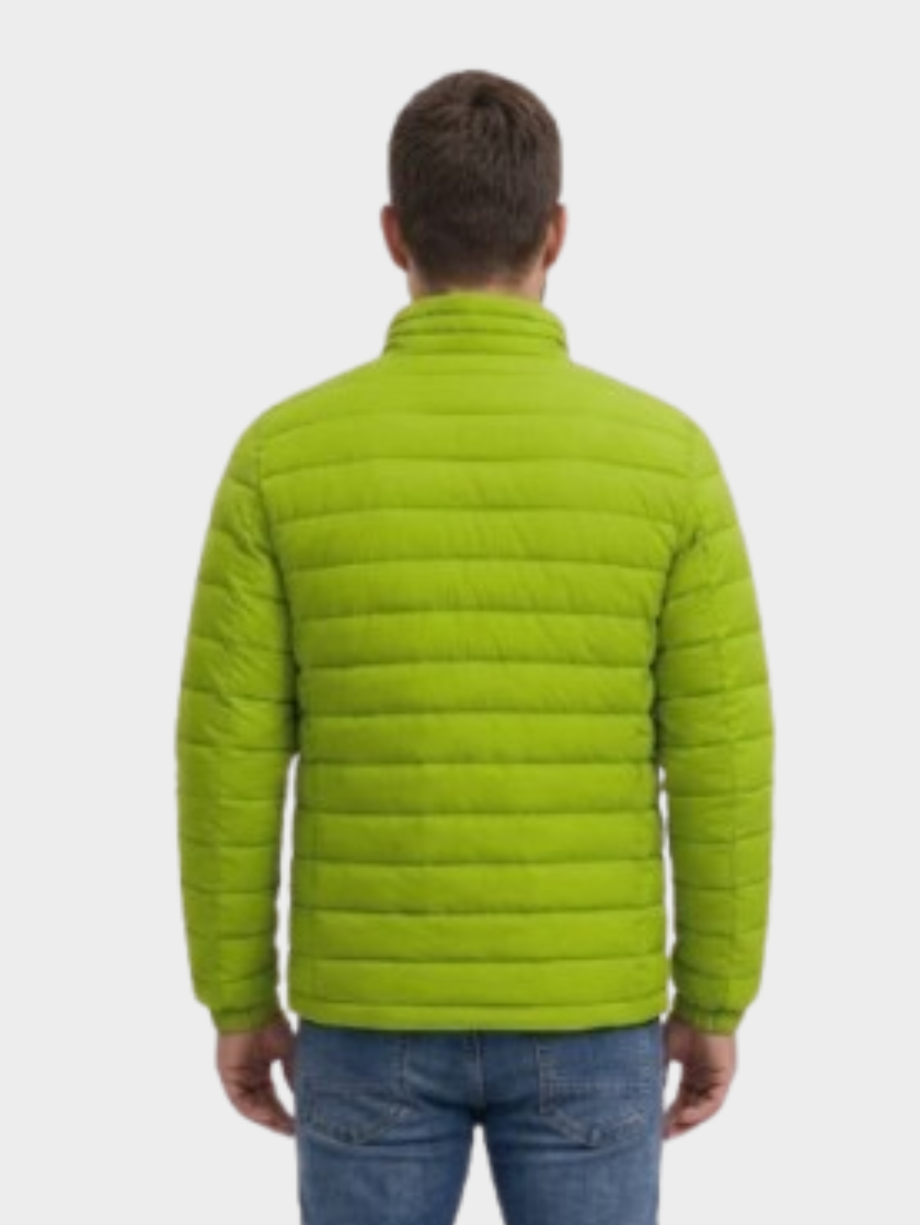 Jaqueta de Algodão Masculina Urban Slim Fit Gola Alta