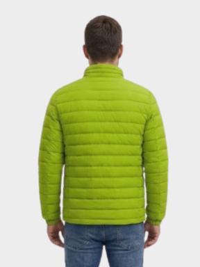 Jaqueta de Algodão Masculina Urban Slim Fit Gola Alta
