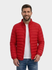 Jaqueta de Algodão Masculina Urban Slim Fit Gola Alta
