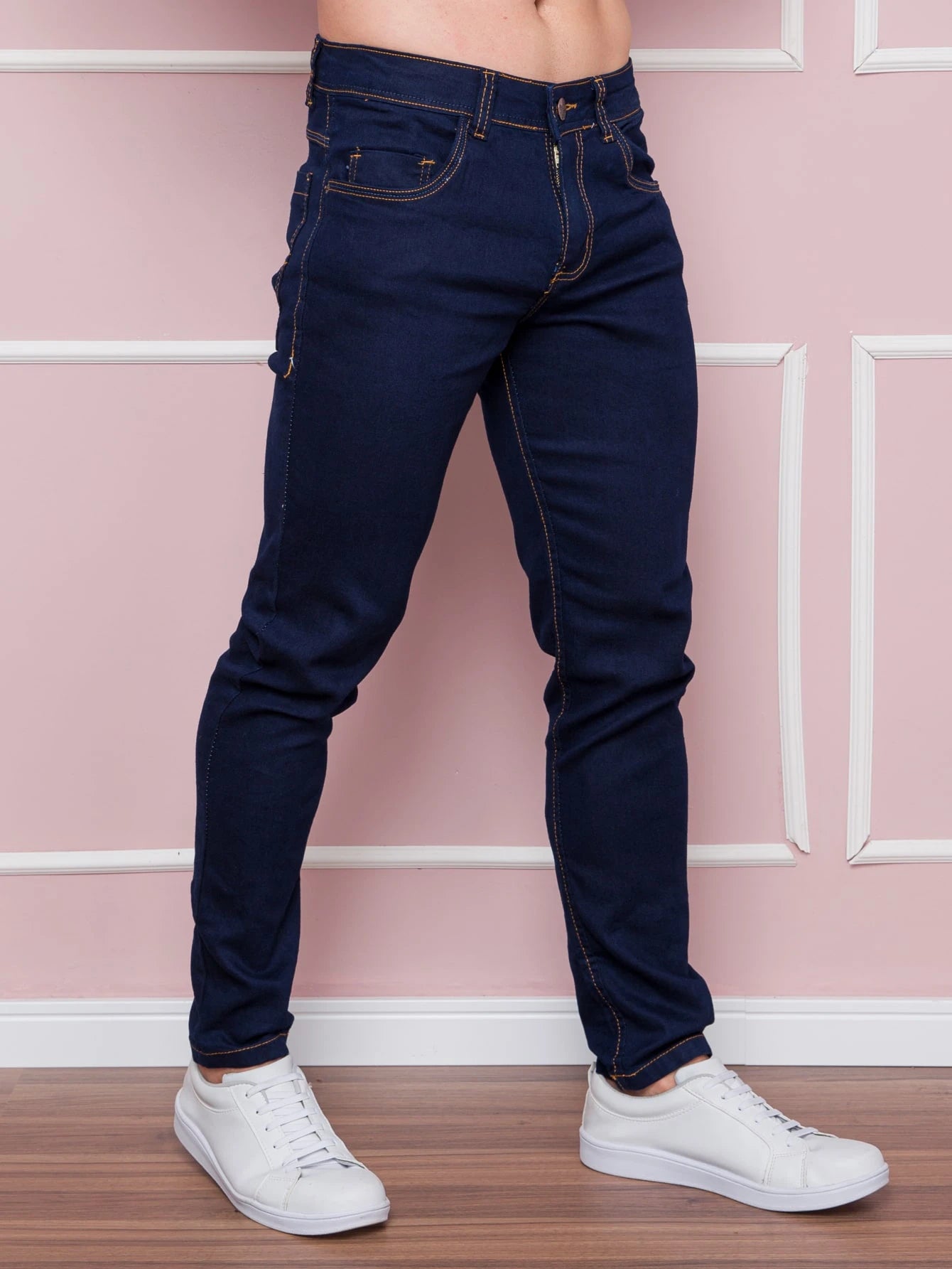 Vendedor IndicadoCalça Jeans Estone Masculina Com Elastano Skinny