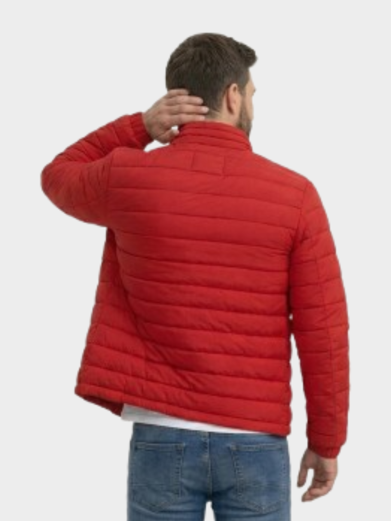 Jaqueta de Algodão Masculina Urban Slim Fit Gola Alta
