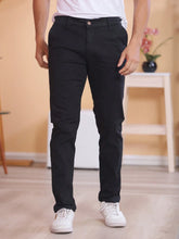 Vendedor IndicadoCalça Sarja Bolso Embutido Bolso Faca Sport Fino Social Masculino com Lycra Alta Durabilidade e Conforto