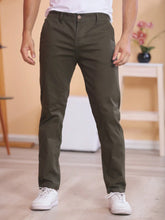 Calça Sarja Cinza Escuro Masculina Regular Fit
