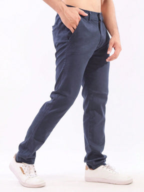 Calça Sarja Azul Marinho Masculina Regular Fit