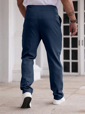 Calça Social Azul Marinho Masculina Sicilia Alfaiataria Regular Fit