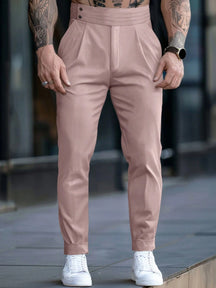 Calça Social Salmão Masculina Sicilia Alfaiataria Regular Fit