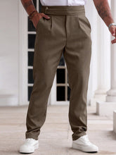 Calça Social Marrom Masculina Sicilia Alfaiataria Regular Fit