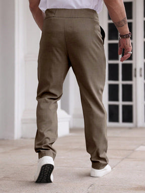Calça Social Marrom Masculina Sicilia Alfaiataria Regular Fit