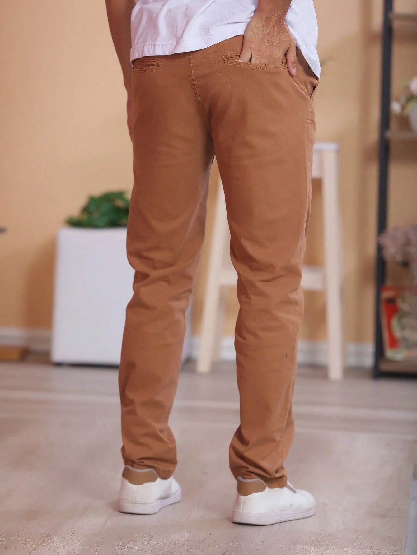 Calça Sarja Caramelo  Masculina Regular Fit