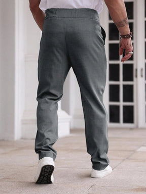 Calça Social Chumbo Masculina Sicilia Alfaiataria Regular Fit