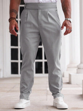 Calça Social Cinza Masculina Sicilia Alfaiataria Regular Fit
