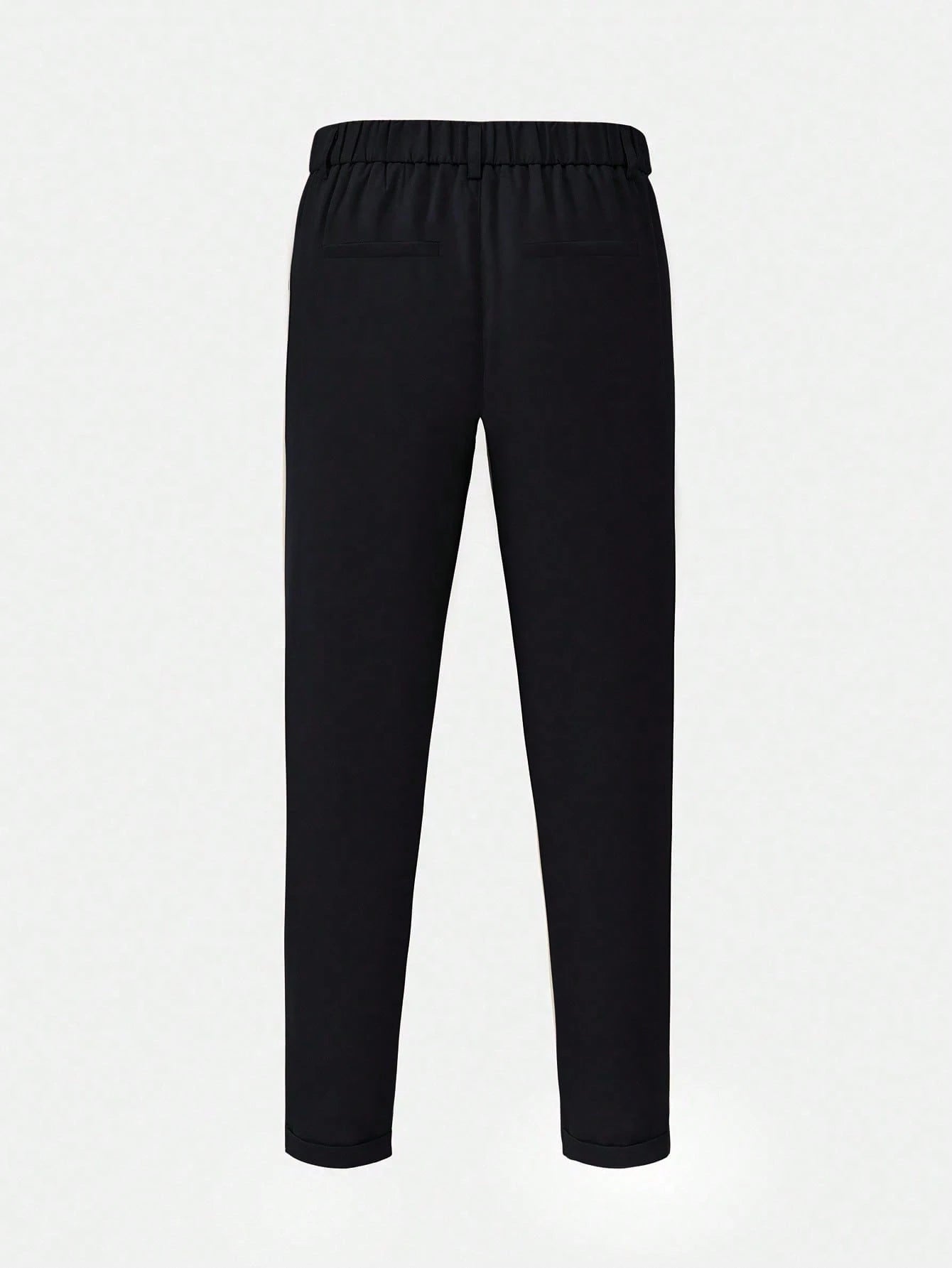 Calça Social Preto Masculina Alfaiataria Milano Regular Fit