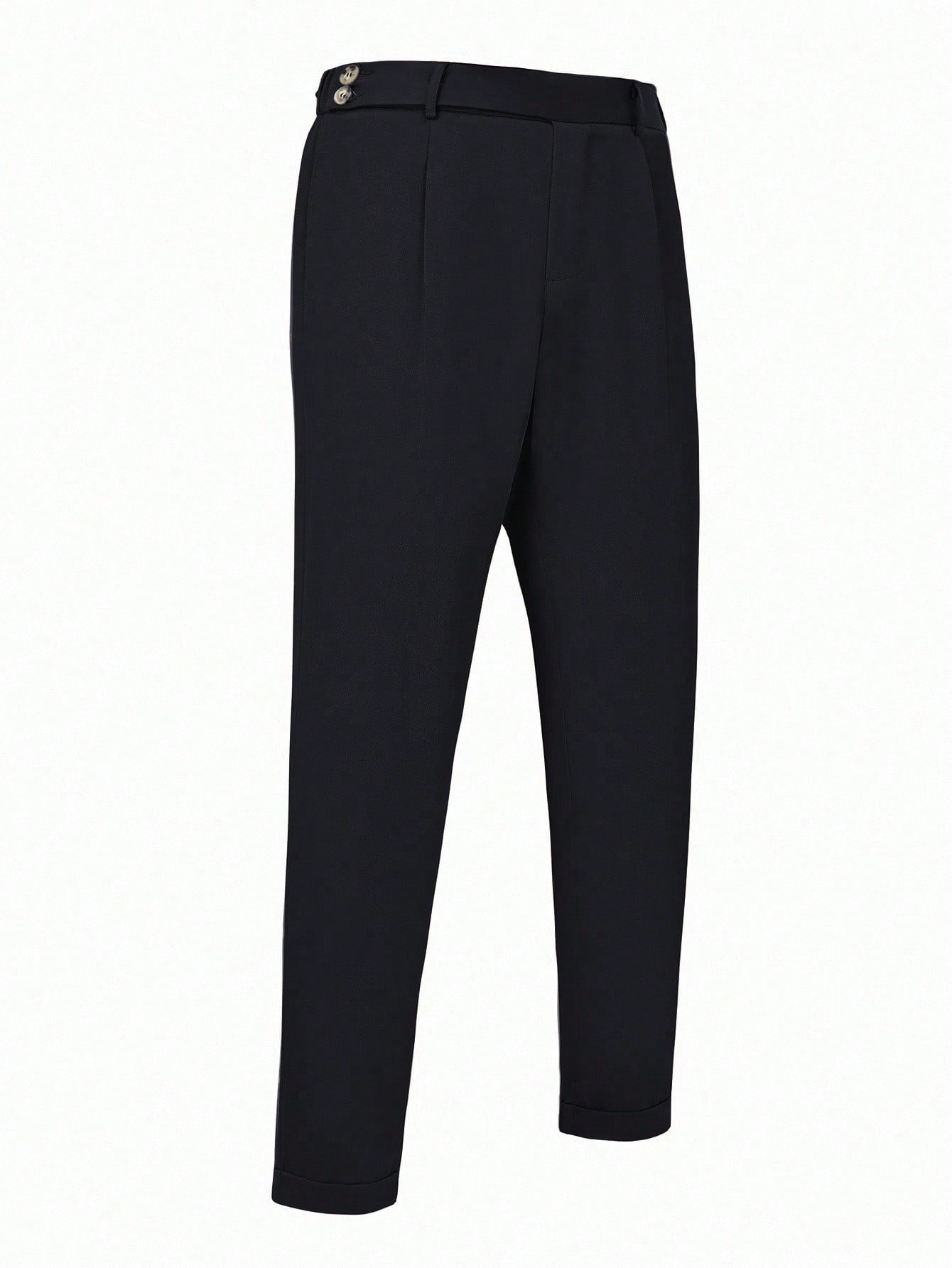 Calça Social Preto Masculina Alfaiataria Milano Regular Fit