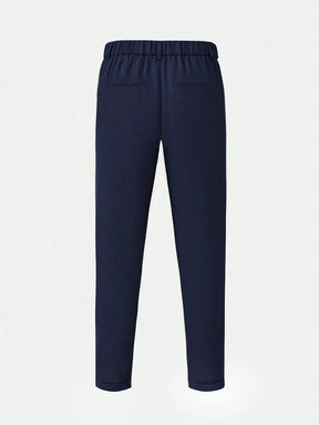 Calça Social Azul Marinho Masculina Alfaiataria Milano Regular Fit
