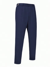 Calça Social Azul Marinho Masculina Alfaiataria Milano Regular Fit