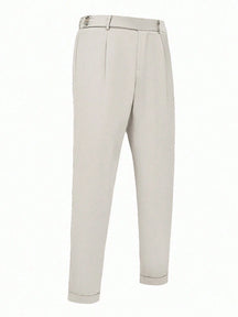 Calça Social Branca Masculina Alfaiataria Milano Regular Fit