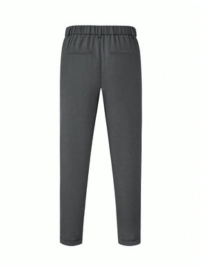 Calça Social Chumbo Masculina Alfaiataria Milano Regular Fit