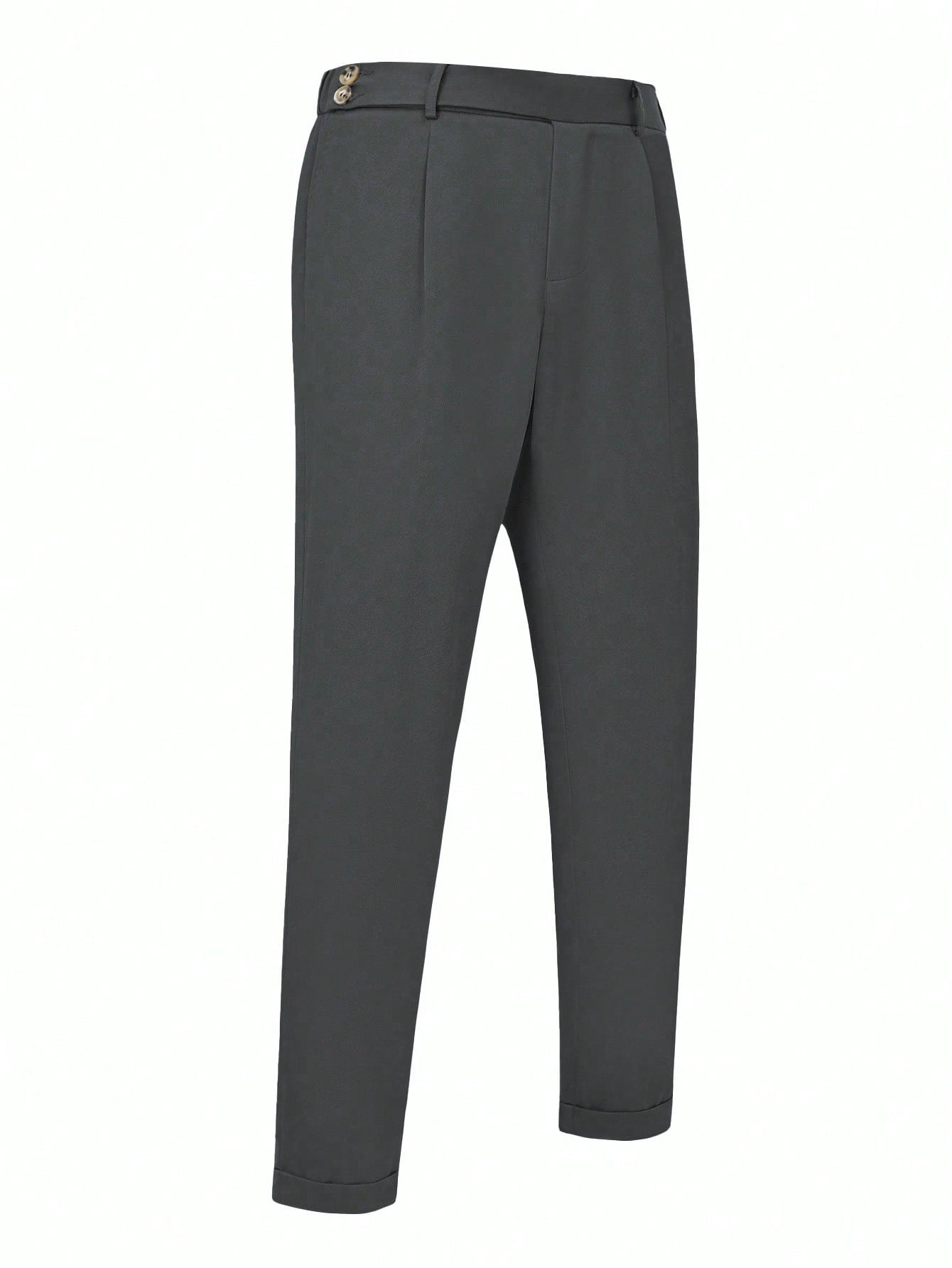 Calça Social Chumbo Masculina Alfaiataria Milano Regular Fit