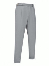 Calça Social Cinza Masculina Alfaiataria Milano Regular Fit