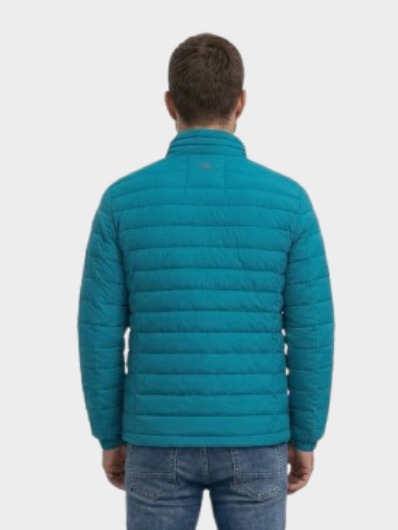 Jaqueta de Algodão Masculina Urban Slim Fit Gola Alta