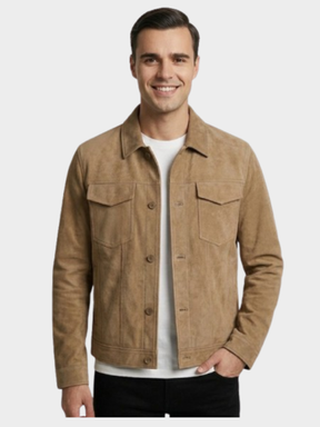 Jaqueta Masculina Minimalista Bergamo com Bolsos Frontais