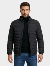 Jaqueta de Algodão Masculina Urban Slim Fit Gola Alta