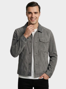 Jaqueta Masculina Minimalista Bergamo com Bolsos Frontais