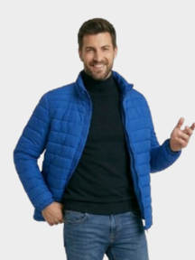 Jaqueta de Algodão Masculina Urban Slim Fit Gola Alta