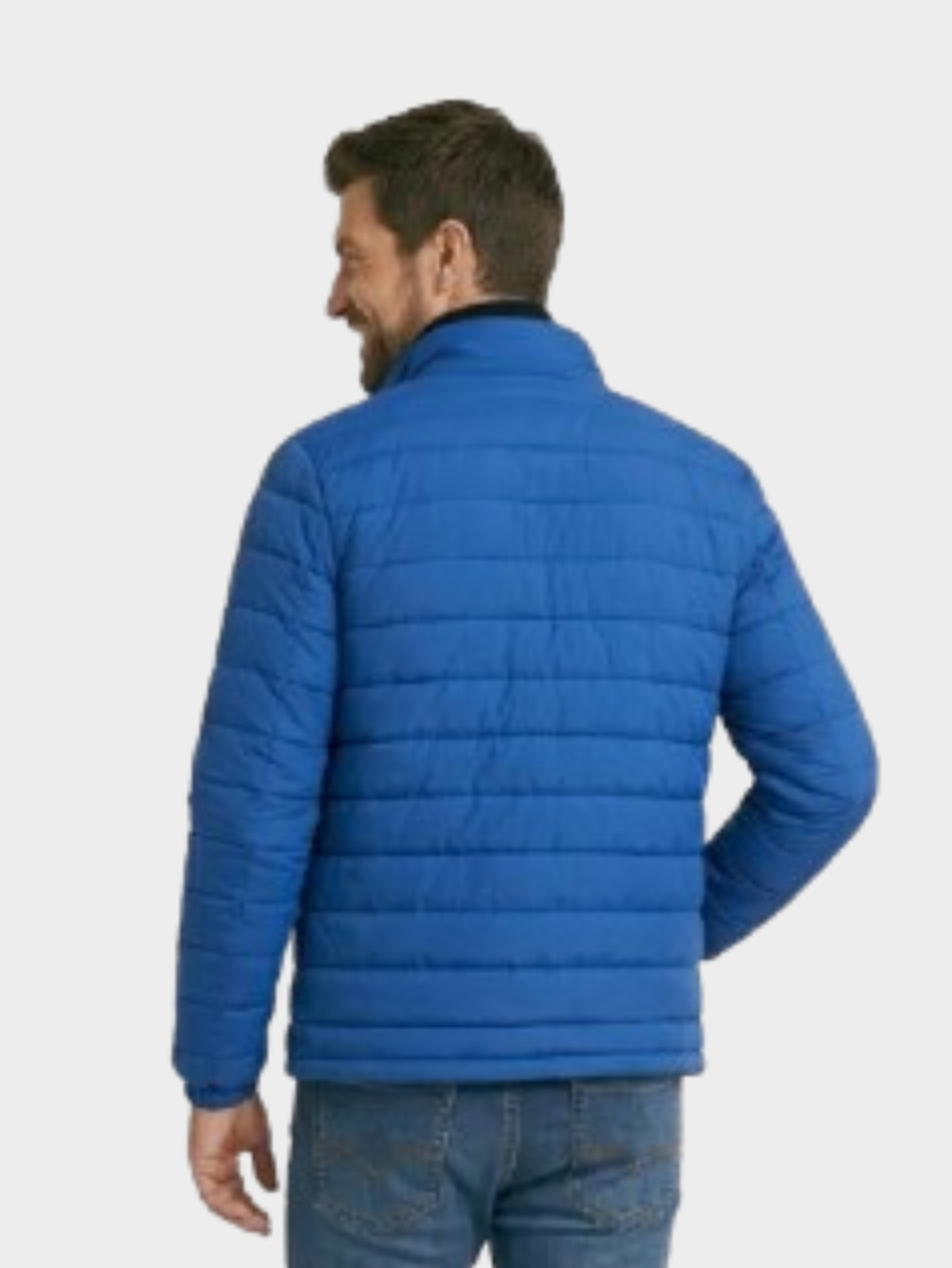 Jaqueta de Algodão Masculina Urban Slim Fit Gola Alta