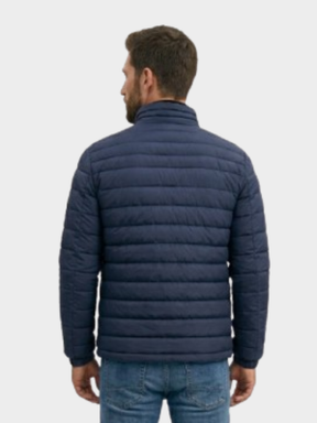 Jaqueta de Algodão Masculina Urban Slim Fit Gola Alta