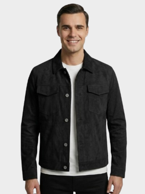 Jaqueta Masculina Minimalista Bergamo com Bolsos Frontais