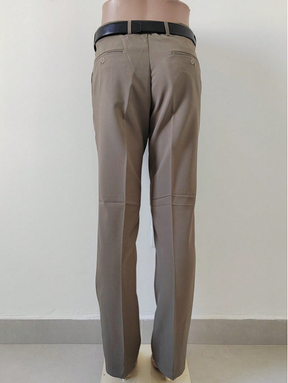 Calça Social Cáqui Masculina Tradicional Regular Fit