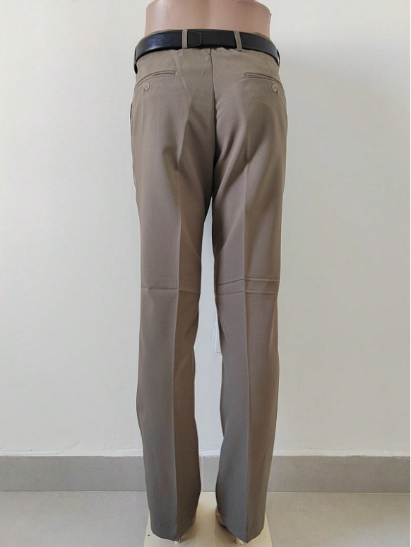 Calça Social Cáqui Masculina Tradicional Regular Fit