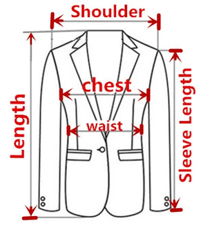 2026 Spring/Fall Men's Blue Suit Jacket, Black Long-Sleeve V-Neck Single-Breasted Formal Coats, Asian Fit Slim Cut.