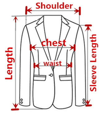 2026 Spring/Fall Men's Blue Suit Jacket, Black Long-Sleeve V-Neck Single-Breasted Formal Coats, Asian Fit Slim Cut.