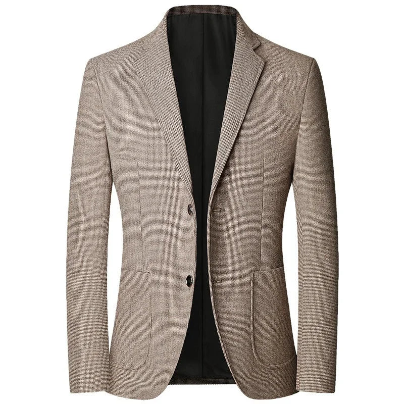 TFETTERS Brand 2025 Spring Elegant Blazer for Men Long Sleeve 2 Button Wedding Party Easy Care Business Blazers Suits Men