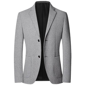 TFETTERS Brand 2025 Spring Elegant Blazer for Men Long Sleeve 2 Button Wedding Party Easy Care Business Blazers Suits Men