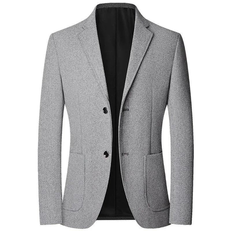 TFETTERS Brand 2025 Spring Elegant Blazer for Men Long Sleeve 2 Button Wedding Party Easy Care Business Blazers Suits Men