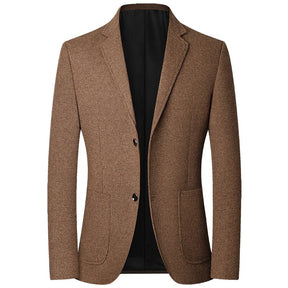 TFETTERS Brand 2025 Spring Elegant Blazer for Men Long Sleeve 2 Button Wedding Party Easy Care Business Blazers Suits Men