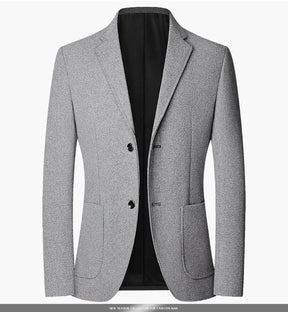 TFETTERS Brand 2025 Spring Elegant Blazer for Men Long Sleeve 2 Button Wedding Party Easy Care Business Blazers Suits Men
