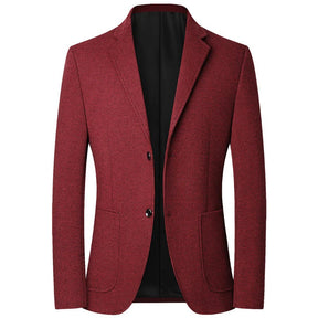 TFETTERS Brand 2025 Spring Elegant Blazer for Men Long Sleeve 2 Button Wedding Party Easy Care Business Blazers Suits Men