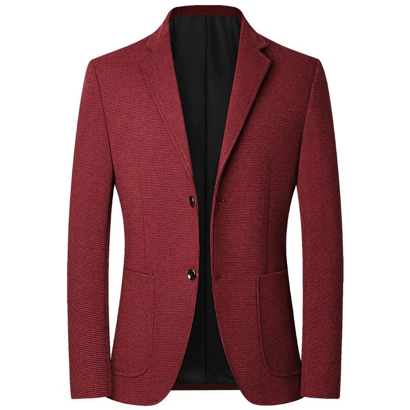 TFETTERS Brand 2025 Spring Elegant Blazer for Men Long Sleeve 2 Button Wedding Party Easy Care Business Blazers Suits Men