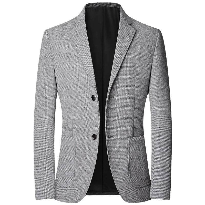 TFETTERS Brand 2025 Spring Elegant Blazer for Men Long Sleeve 2 Button Wedding Party Easy Care Business Blazers Suits Men