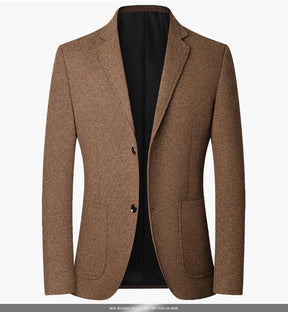 TFETTERS Brand 2025 Spring Elegant Blazer for Men Long Sleeve 2 Button Wedding Party Easy Care Business Blazers Suits Men