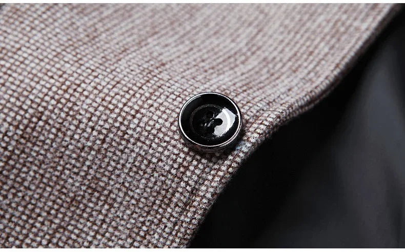 TFETTERS Brand 2025 Spring Elegant Blazer for Men Long Sleeve 2 Button Wedding Party Easy Care Business Blazers Suits Men