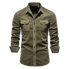 Camisa Casual Masculina Valenza Em Algodão Manga Longa