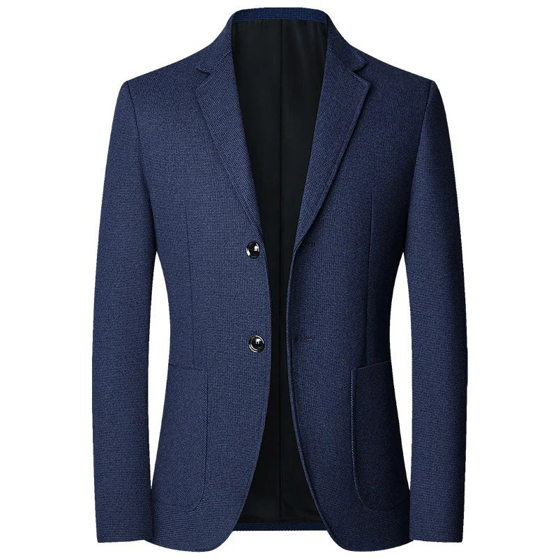 TFETTERS Brand 2025 Spring Elegant Blazer for Men Long Sleeve 2 Button Wedding Party Easy Care Business Blazers Suits Men