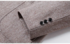 TFETTERS Brand 2025 Spring Elegant Blazer for Men Long Sleeve 2 Button Wedding Party Easy Care Business Blazers Suits Men