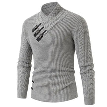 Suéter Masculino Valmont Tricô Trançado Gola Alta