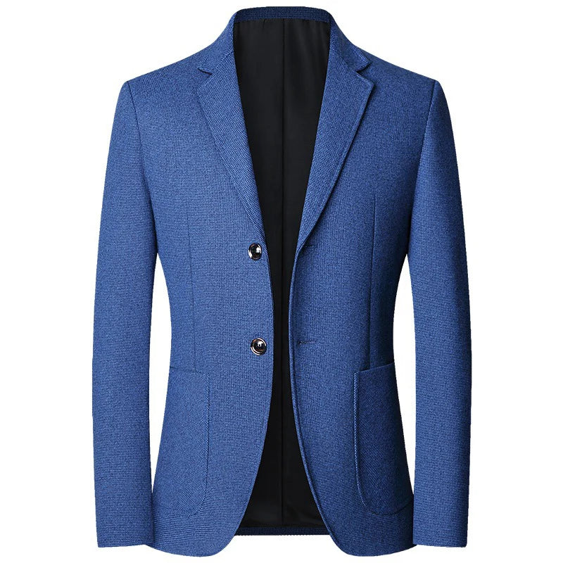 TFETTERS Brand 2025 Spring Elegant Blazer for Men Long Sleeve 2 Button Wedding Party Easy Care Business Blazers Suits Men